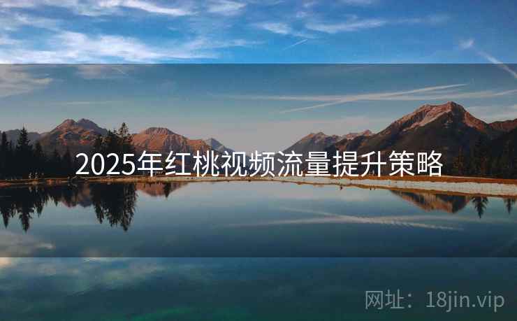 2025年红桃视频流量提升策略
